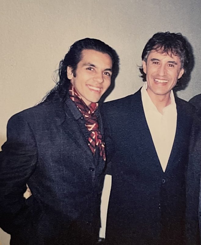 con el cantante sergio dalma