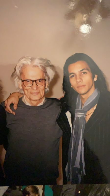 con el fotografo richard avedon