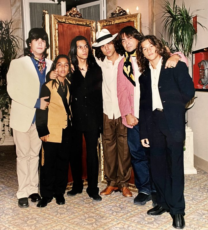 con los bailaores Antonio canales , juan de juan , jairo barrull y mis hermanos