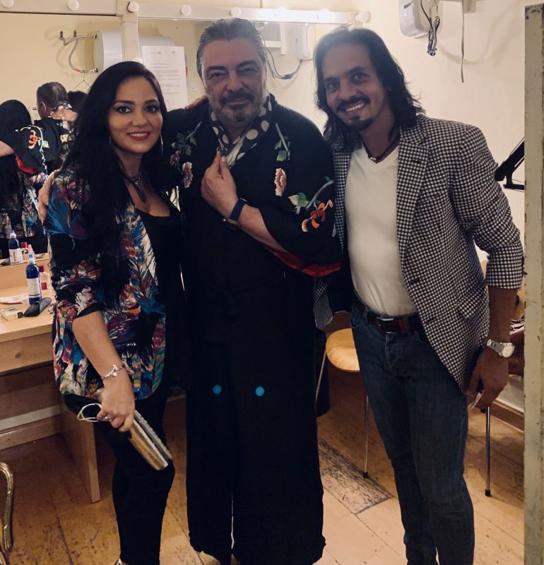 con mi mujer y antonio canales en camerinos